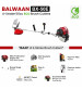 Balwaan Side Pack 4-Stroke BX-50E Brush Cutter-Eco